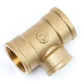 Sárgaréz Szűkített T-idom - 2"-1/2"-2"