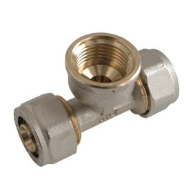 KULCSOS T-IDOM BM 20x3/4" APE szorítógyűrűs idom