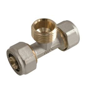 KULCSOS T-IDOM KM 20x3/4" APE szorítógyűrűs idom