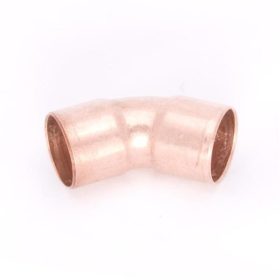 Réz forraszidom 45° ív 18mm BB *B