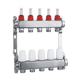 Áramlásmérős osztó-gyűjtő 9 körös Delton