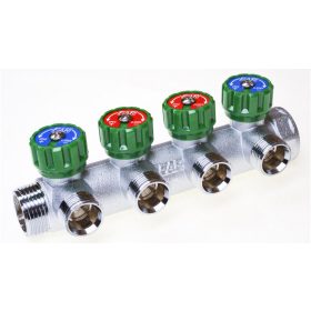 Osztó SZELEPES 1"x3/4" 4 körös nikk.DELTON