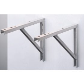   KLÍMATARTÓ KONZOL PÁR FALI ALSÓ TÁMASZTÁS ALUMINIUM 610x405*1,5mm max.150kg DELTON