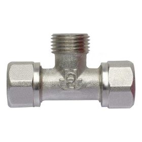 KULCSOS T-IDOM KM 16x3/4" szorítógyűrűs idom