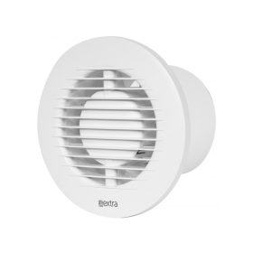   E-EXTRA Elszívó ventilátor EA100, fehér, kör alakú, golyóscsapággyal, NA100mm