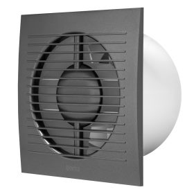   E-EXTRA Elszívó ventilátor EE125TA, antracit, időzítő, NA125mm, 150m3/h, négyzet alakú