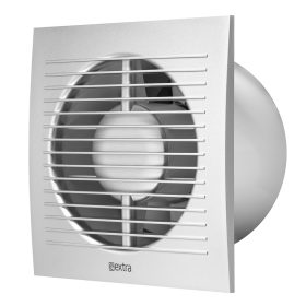  E-EXTRA Elszívó ventilátor EE125TS, ezüst, időzítő, NA125mm, 150m3/h, négyzet alakú
