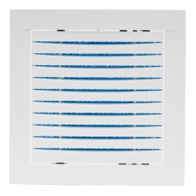 Műanyag nyitható szellőzőrács szúnyoghálós 200x200mm