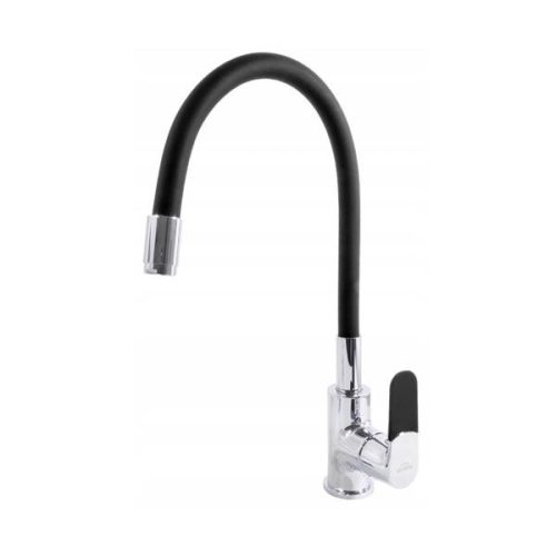 YOGA konyhai mosogató csaptelep FEKETE FLEXIBILIS KIFOLYÓVAL joga