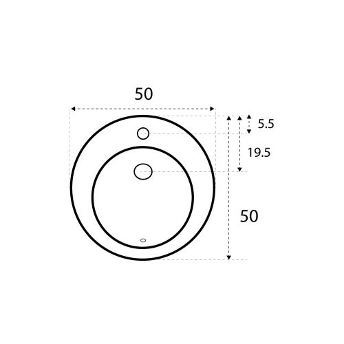ISOLA mosdó pultra építhető 50 cm