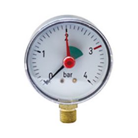 NYOMÁSMÉRŐ ALSÓ 0-6 bar 53mm Ø DELTON