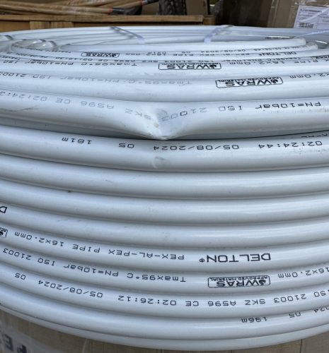 Sérült ötrétegű cső 16x2 Pex-Al-Pex 100m/tek. DELTON