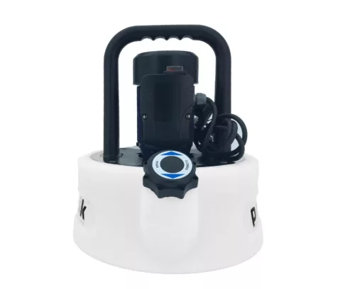 PRATTIK-15 Vízkőtelenítő mosószivattyú fűtési rendszerhez, 15 literes tartállyal ( HASZNÁLT!)