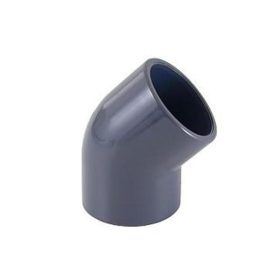 PVC nyomó ragasztható 45° ív 25mm