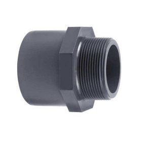 PVC nyomó ragasztható menetes csatlakozó 25-3/4" KM