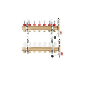 ÁRAMLÁSMÉRŐS OSZTÓ-GYŰJTŐ 4 KÖRÖS OSZTÓVÉGGEL PL