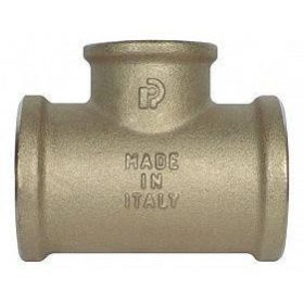   Sárgaréz Szűkített T-idom - 3/4"-1/2"-3/4"