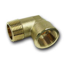 Sárgaréz könyök 6/4" KB réz PURAFIT