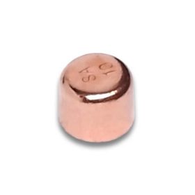 Réz forraszidom Zárókupak 22mm