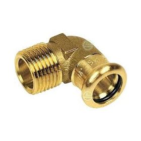 Press-víz 90° könyök 22-3/4" KM