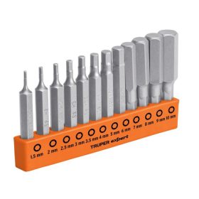   TRUPER EXPERT PUDE-12H2M Imbusz bitkészlet, 12 db, 50 mm, 1,5 - 10 mm (101679)