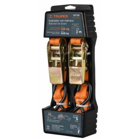   TRUPER SU-400R Kétrészes rakományrögzítő heveder, spanifer, 408 kg / 3 m / 25 mm, 2db/csomag (101739