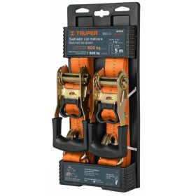   TRUPER SU-1500C Kétrészes rakományrögzítő heveder, spanifer, 1500 kg / 5 m / 38 mm, 2 db/csomag (101