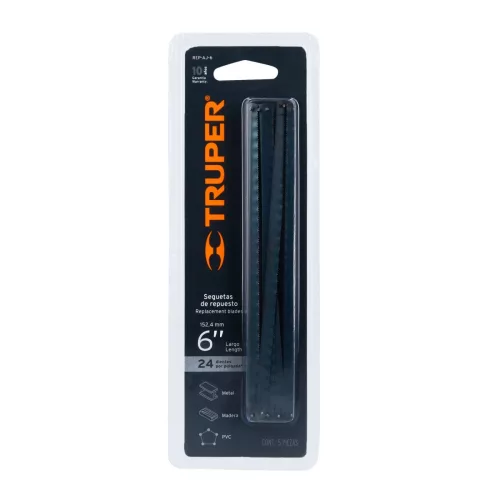 TRUPER REP-AJ-6 Pótfűrészlap AJ-6 keretes fűrészhez, 5 db, 15 cm (10220)