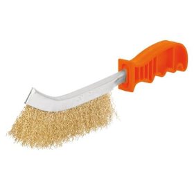   TRUPER CEA-10 Hullámos sárgaréz drótkefe hajlított véggel, szikramentes, 24 cm (11540)