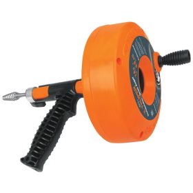   TRUPER DECA-25 Kézi lefolyótisztító spirál dob tekercseléssel, 7,6 m (12279)