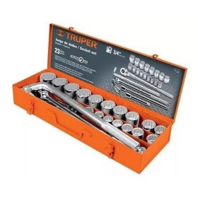   TRUPER JD-3/4X24P Dugókulcs készlet 3/4" , 23 részes colos, 3/4" - 1 3/4" (13970)
