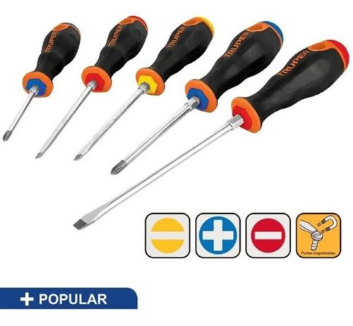 TRUPER DTJ-5B Csavarhúzó készlet ComfortGrip markolattal, 5 részes (14138)