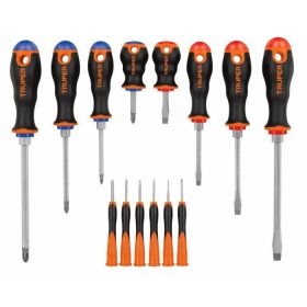   TRUPER DTJ-14B Csavarhúzó készlet ComfortGrip markolattal, 14 részes (14197)