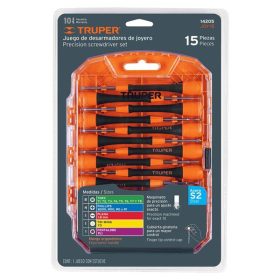   TRUPER JOY-15 Precíziós műszerész csavarhúzó készlet, 15 részes (14205)