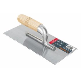   TRUPER LLM-6D Háromszög alakú fogazott glettelő fa markolattal,13 x 28 cm / 7 mm (15409)