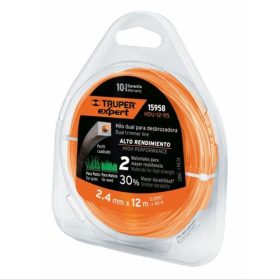   TRUPER EXPERT HDU-12-95 Fűkasza damil, négyszögletes profil, 2,4 mm / 12 m (15958)