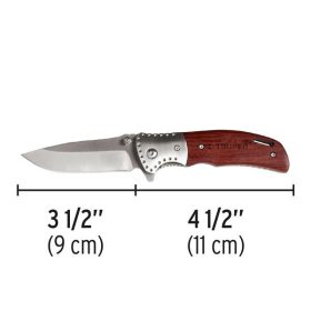  TRUPER NV-4 Összecsukható kés fa markolattal, 20 cm (16981)