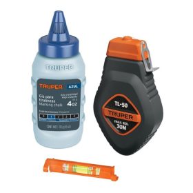   TRUPER TL-50 Kicsapózsinór műanyag házban, krétaporral, kék, 30 m / 113 g (18574)