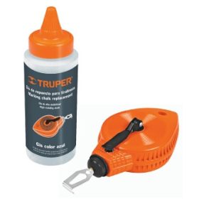   TRUPER TL-100 Kicsapózsinór műanyag házban, krétaporral, kék, 30 m / 113 g (18575)