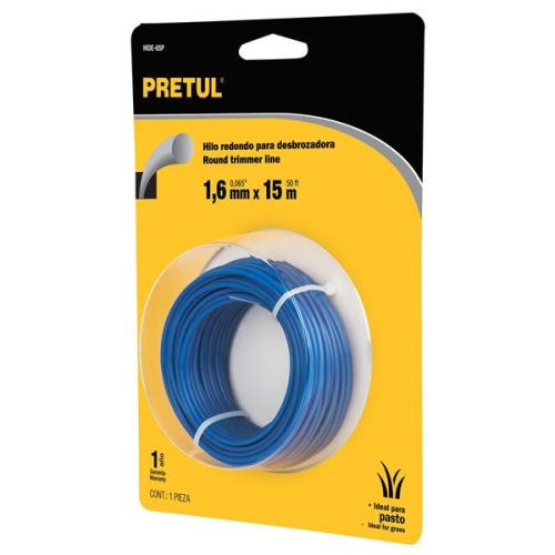 PRETUL HIDE-65P Szegélynyíró damil, kerek profil, 1,6 mm / 15 m (20022)