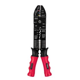   PRETUL PE-CA-9P Többfunkciós krimpelőfogó krimpeléshez, vágáshoz, csapszegvágáshoz és csupaszításhoz