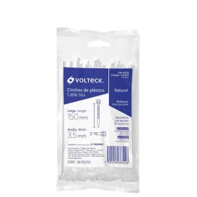   VOLTECK CIN-4015 Kábelkötegelő, fehér, 150 x 3,5 mm, 50 db (44303)