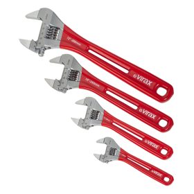   VIRAX ÁLLÍTHATÓ VILLÁSKULCS 10”, EXTRA KÖNNYŰ, EXTRA VÉKONY POFÁKKAL (017022)