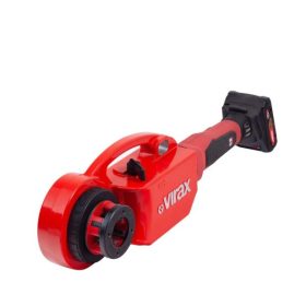   VIRAX PHENIX IV AKKUS MENETVÁGÓ GÉP, JOBBOS BSPT 1/2" - 3/4" - 1" - 1,1/4" VÁGÓFEJEKKEL (18V/2x4,0Ah