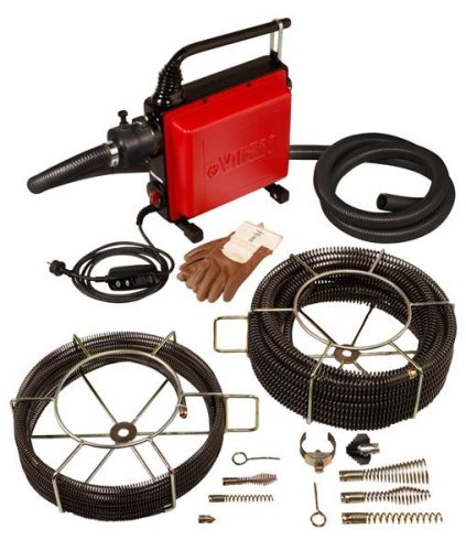 VIRAX VAL 96QC CSŐTISZTÍTÓ GÉP, 16 ÉS 22 MM-ES SPIRÁLOKKAL (293130)