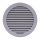 Kerek szellőzőrács NA125 szürke