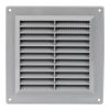 Műanyag szellőzőrács 150x150mm szürke