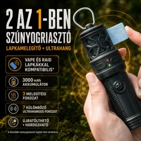   Wave MosQ Elektromos kültéri szúnyogriasztó Fekete akkumulátoros