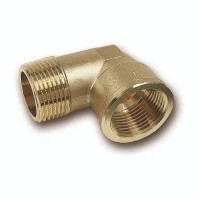 Réz menetes 90° könyök KB